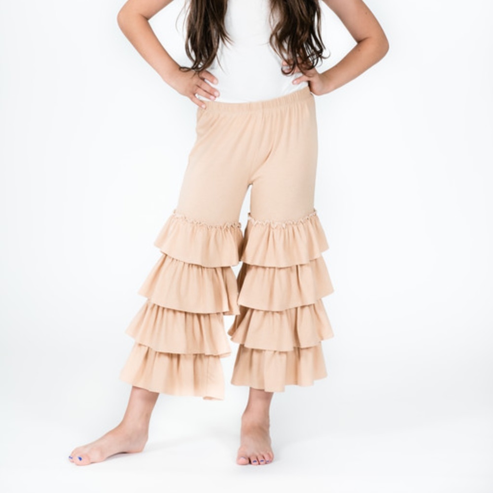 Pomelo Kids Ruffle Capri Pants